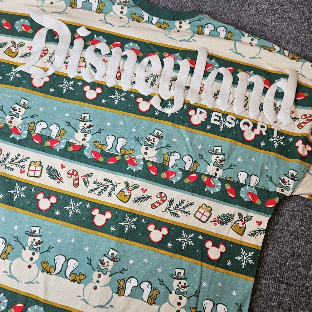 Disneyland Spirit Jersey Christmas 2022 Holiday Snowman Mickey Mouse